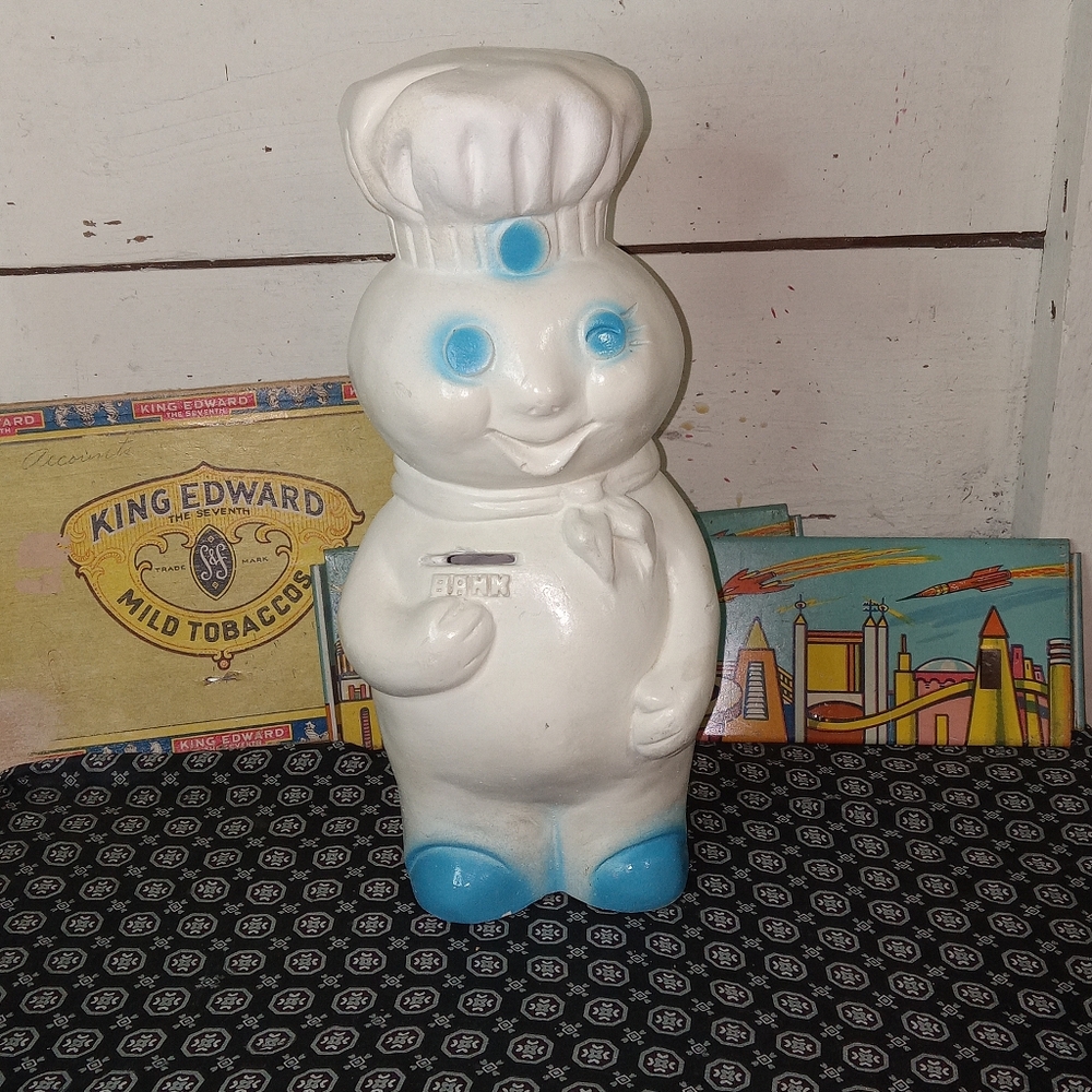 Vintage Pillsbury Dough Boy Coin Bank!